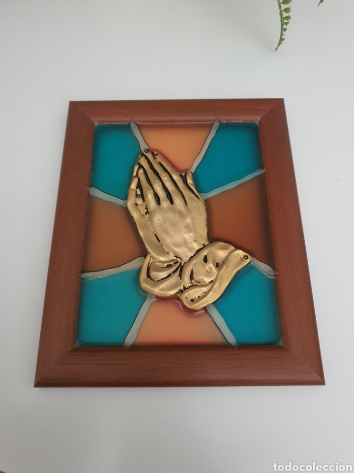 Antig&uuml;edades: Cuadro religioso en vidriera . - Foto 1