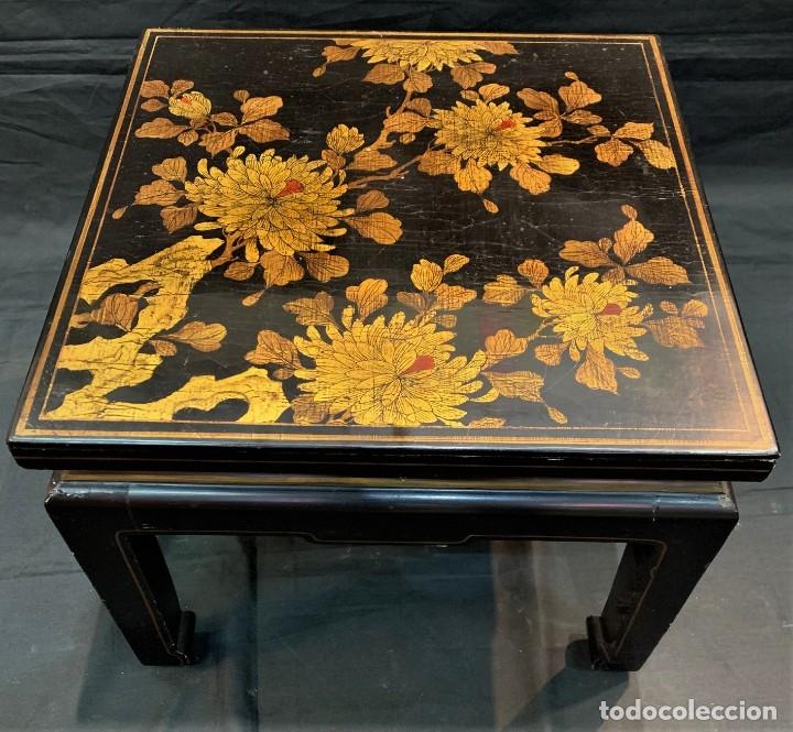 Antig&uuml;edades: Par de mesitas bajas de dise&ntilde;o oriental. - Foto 4