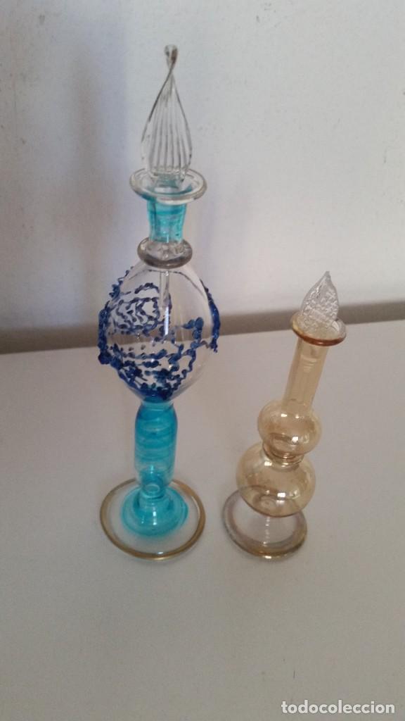 Antig&uuml;edades: PARA COLECION 2 PERFUMEROS EN CRISTAL SOFLADO - Foto 1