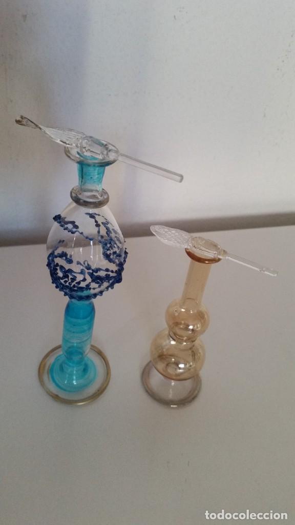 Antig&uuml;edades: PARA COLECION 2 PERFUMEROS EN CRISTAL SOFLADO - Foto 3