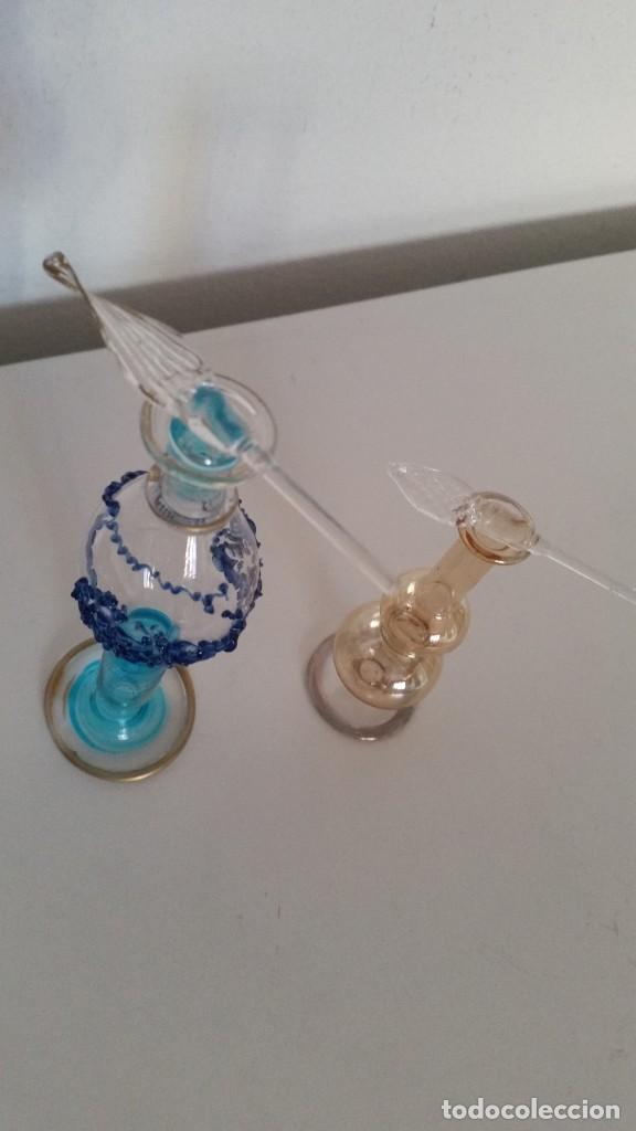 Antig&uuml;edades: PARA COLECION 2 PERFUMEROS EN CRISTAL SOFLADO - Foto 4