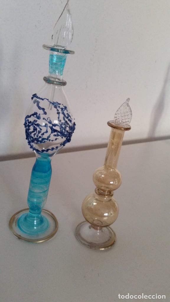 Antig&uuml;edades: PARA COLECION 2 PERFUMEROS EN CRISTAL SOFLADO - Foto 5