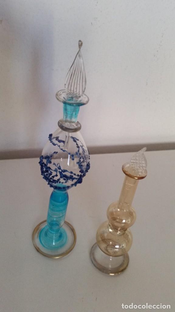 Antig&uuml;edades: PARA COLECION 2 PERFUMEROS EN CRISTAL SOFLADO - Foto 6