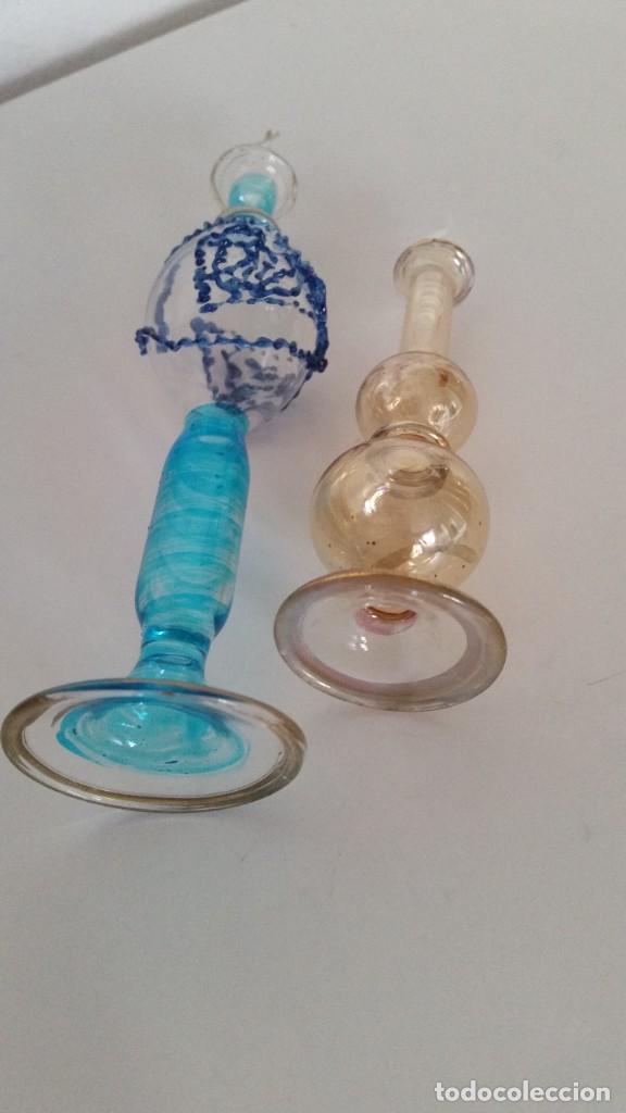 Antig&uuml;edades: PARA COLECION 2 PERFUMEROS EN CRISTAL SOFLADO - Foto 7