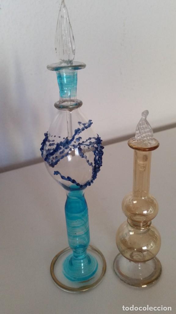 Antig&uuml;edades: PARA COLECION 2 PERFUMEROS EN CRISTAL SOFLADO - Foto 8