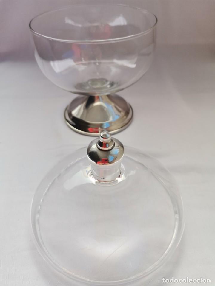 Antig&uuml;edades: Bombonera Cristal y plata . - Foto 5