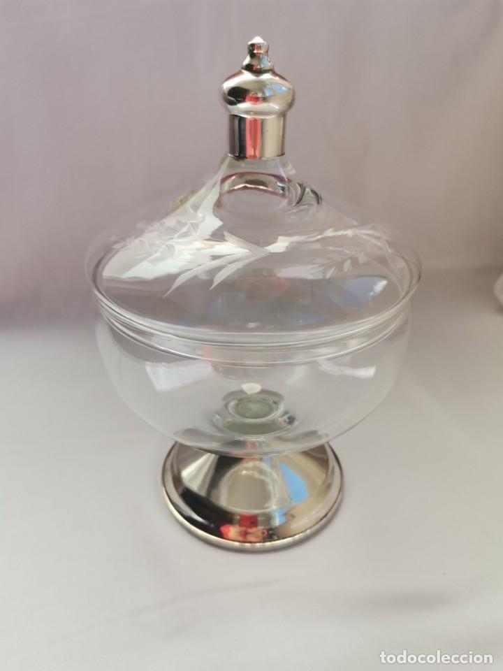 Antig&uuml;edades: Bombonera Cristal y plata . - Foto 6