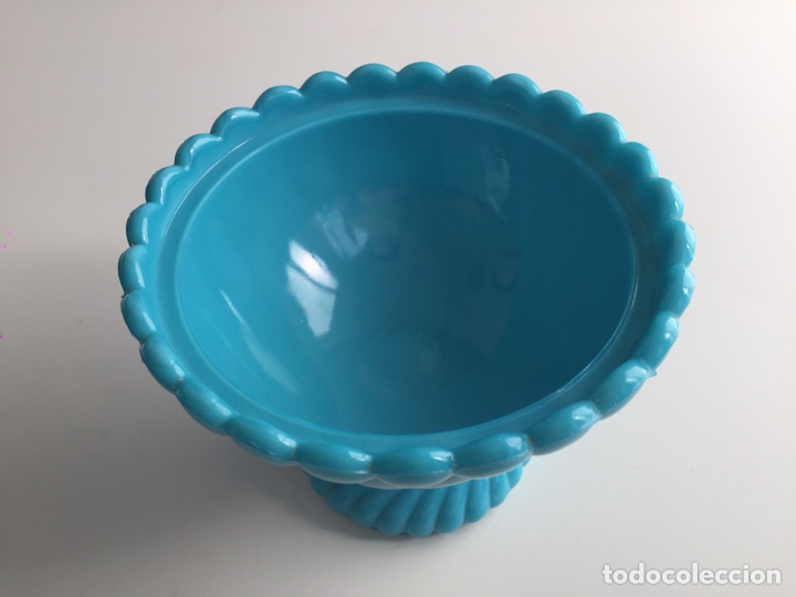 Antig&uuml;edades: Bombonera Opalina Azul a&ntilde;os 40 - Foto 4