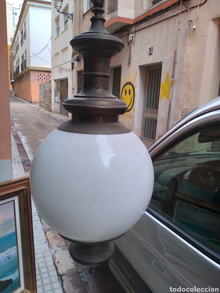 Antig&uuml;edades: espectacular l&aacute;mpara antigua de techo - Foto 1