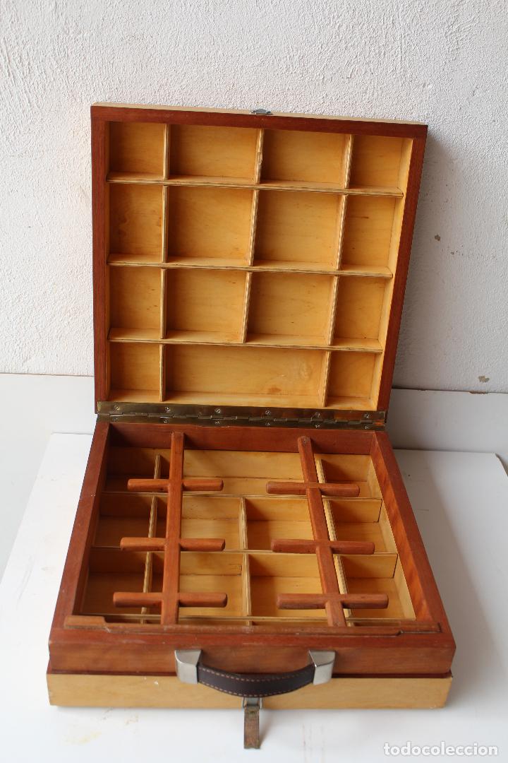 caja maletin expositor madera - Compra venta en todocoleccion