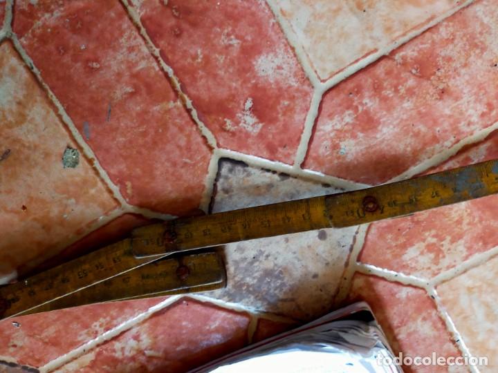 Antig&uuml;edades: aNTIGUA REGLA DE MADERA PLEGABLE - Foto 3