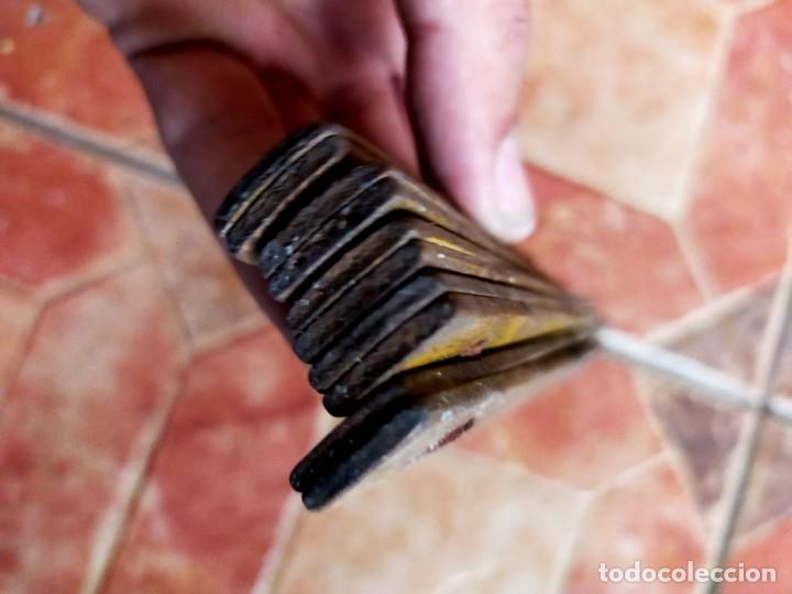 Antig&uuml;edades: aNTIGUA REGLA DE MADERA PLEGABLE - Foto 6