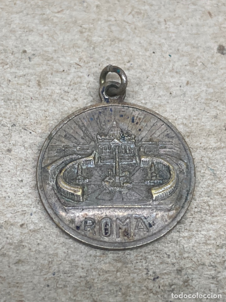 Antig&uuml;edades: Medalla religiosa de metal PioXII - Foto 2
