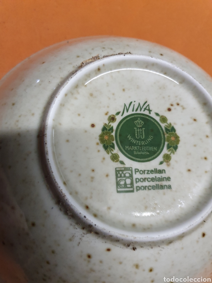 Antig&uuml;edades: Cuenco Porcelana 21 cm - Foto 3