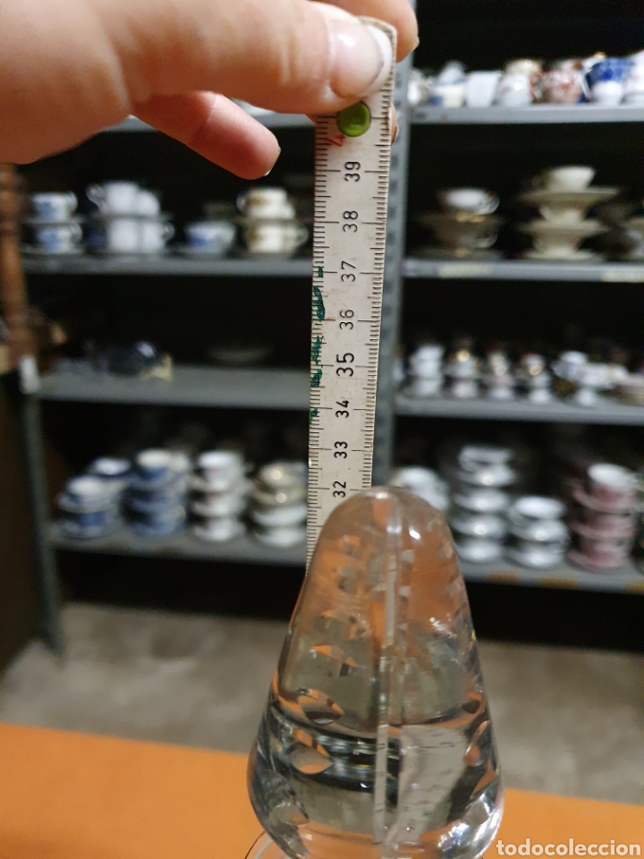 Antig&uuml;edades: Botella cristal tallado - Foto 2