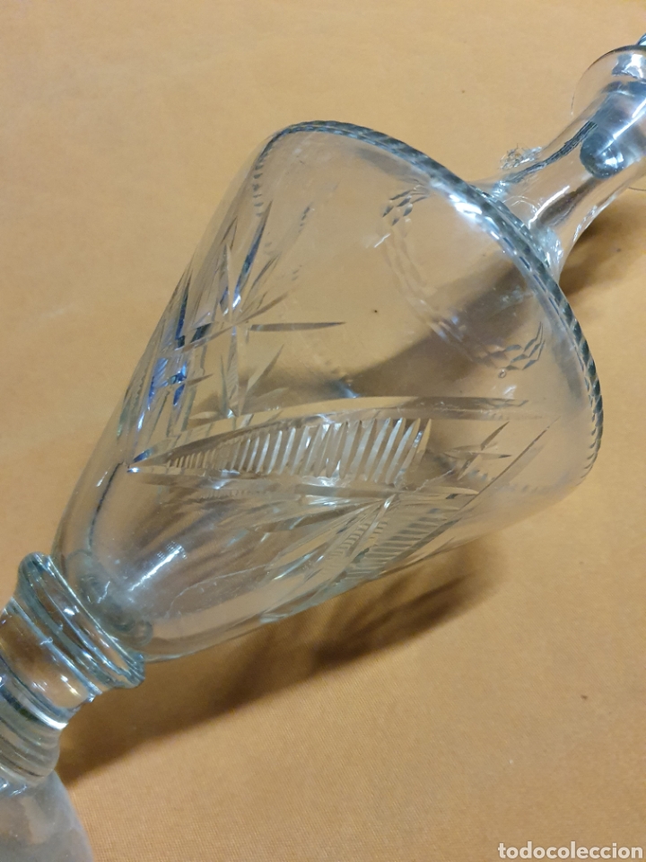 Antig&uuml;edades: Botella cristal tallado - Foto 3