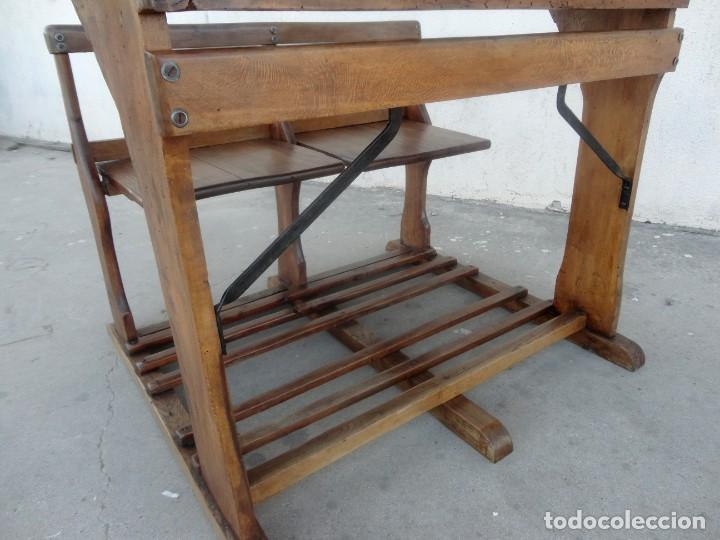 Antig&uuml;edades: Pupitre doble antiguo - Foto 5