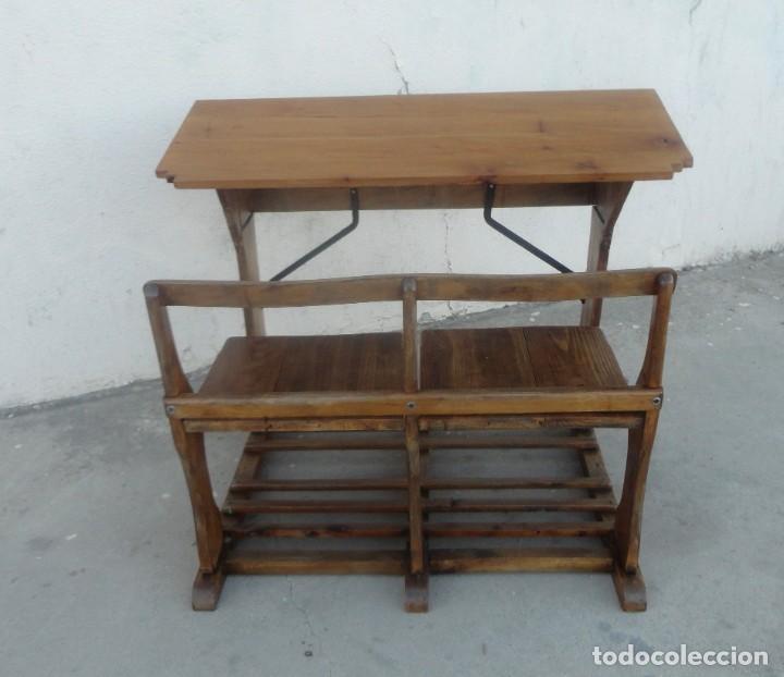 Antig&uuml;edades: Pupitre doble antiguo - Foto 9