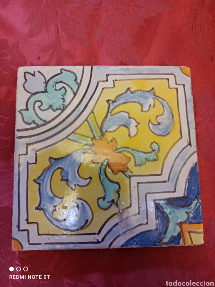 Antig&uuml;edades: Bonito azulejo Triana S. XIX - Foto 1