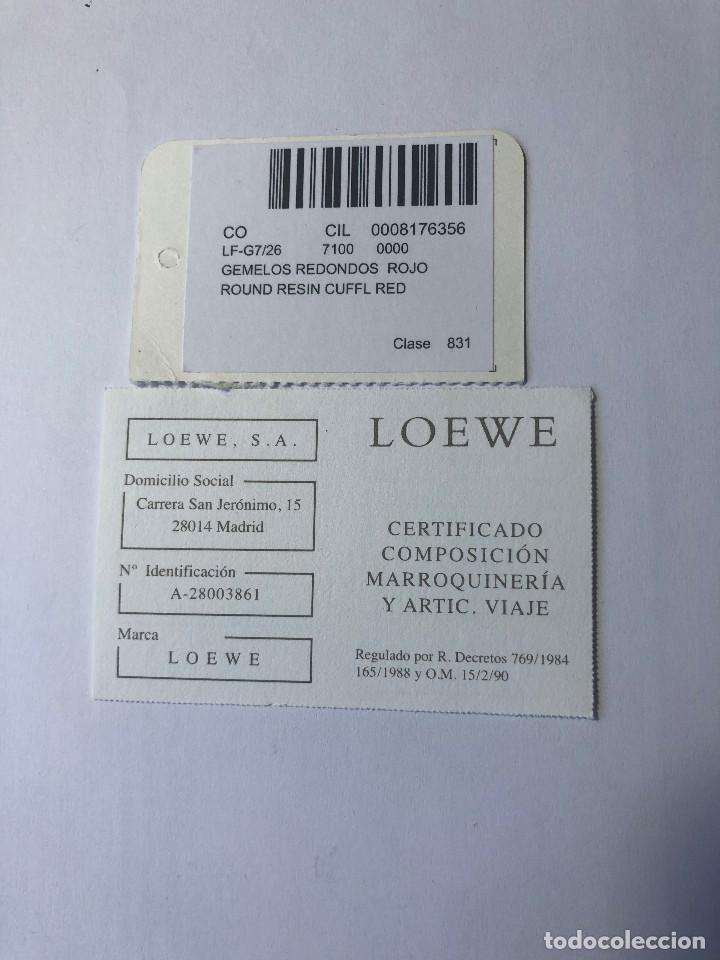 Antig&uuml;edades: GEMELOS LOEWE CON ESTUCHE ORIGINAL Y DOCUMENTACI&Oacute;N SIN USAR IMPECABLES - Foto 5