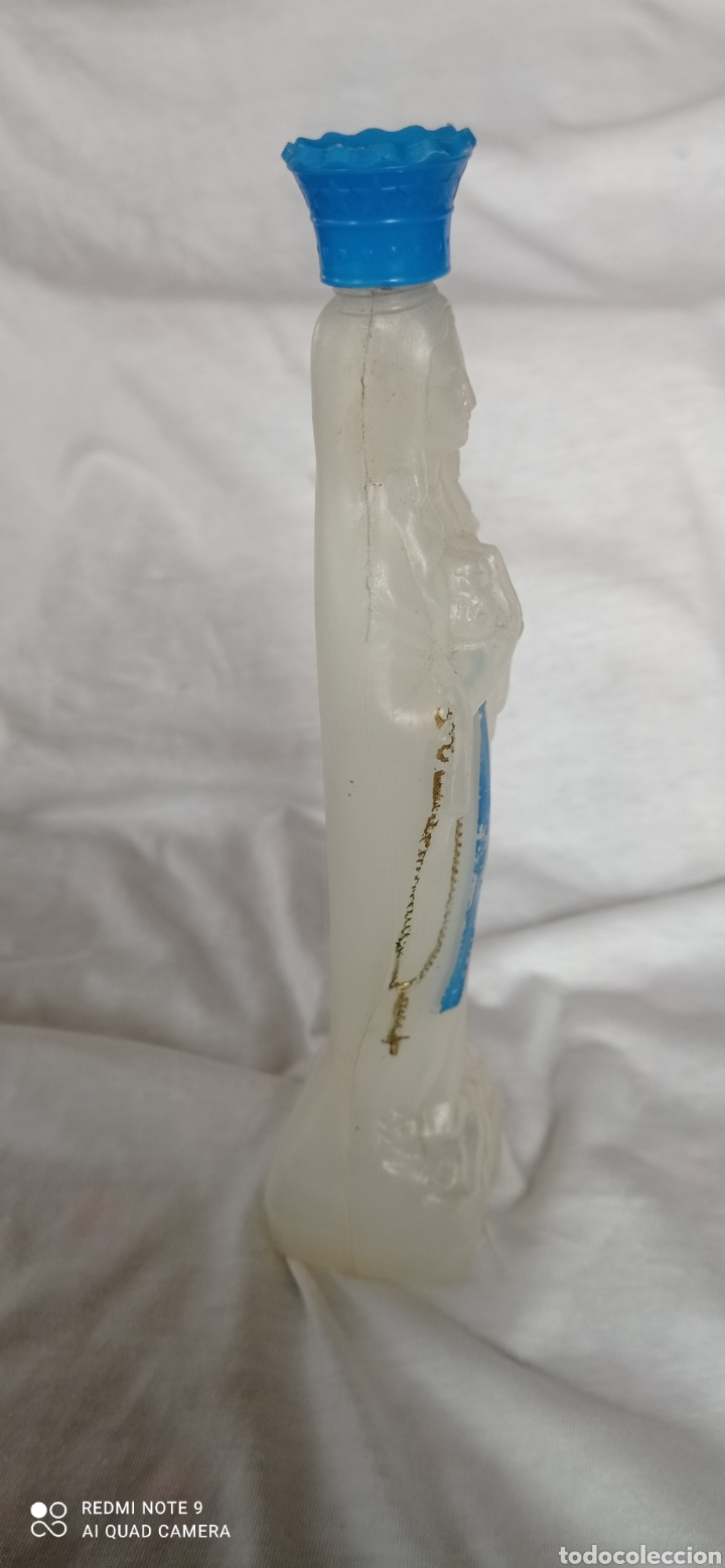 Antig&uuml;edades: Botella Virgen Lourdes agua bendida - Foto 4