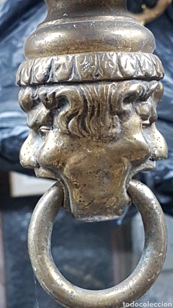 Antig&uuml;edades: LAMPARA DE BRONCE ANTIGUA - Foto 3
