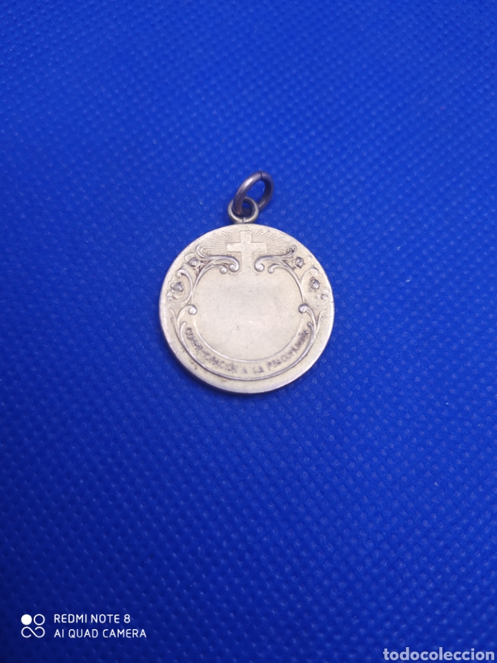 Antig&uuml;edades: Medalla, Conmemoraci&oacute;n a la Comuni&oacute;n. 23cm - Foto 2