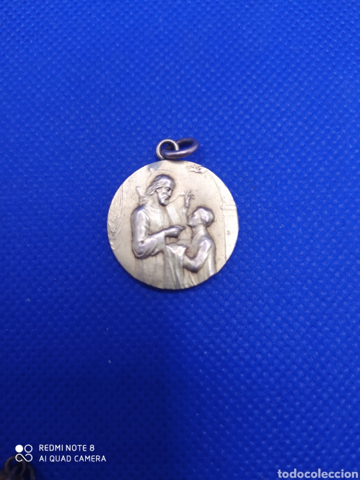 Antig&uuml;edades: Medalla, Conmemoraci&oacute;n a la Comuni&oacute;n. 23cm - Foto 3