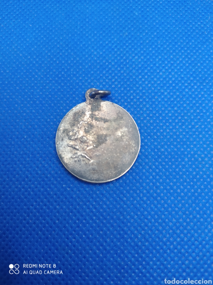 Antig&uuml;edades: Medalla Virgen y Angelitos. 25cm - Foto 2