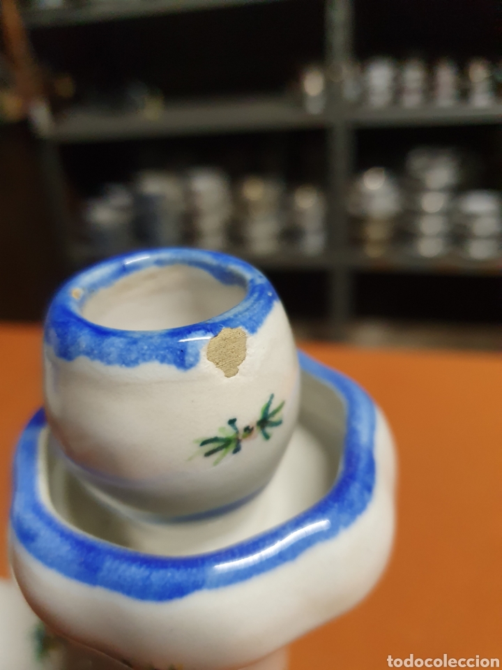 Antig&uuml;edades: Candelabro Porcelana - Foto 4