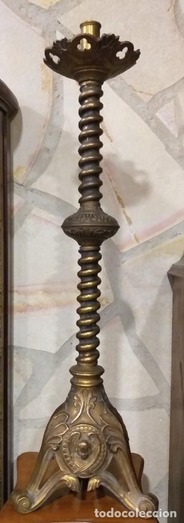 Antig&uuml;edades: CANDELABRO S XIX DE BRONCE NEOG&Oacute;TICO CON QUERUBINES - Foto 11