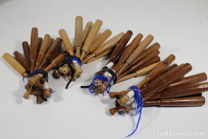 Antig&uuml;edades: lote de bolillos de madera - Foto 4