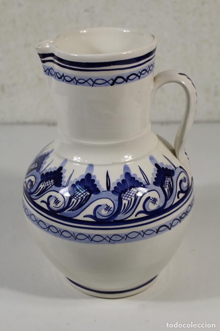 Antig&uuml;edades: jarra ceramica azul - Foto 1
