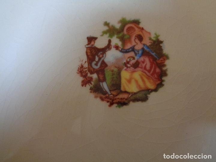 Antig&uuml;edades: plato porcelana Pickman - Foto 2