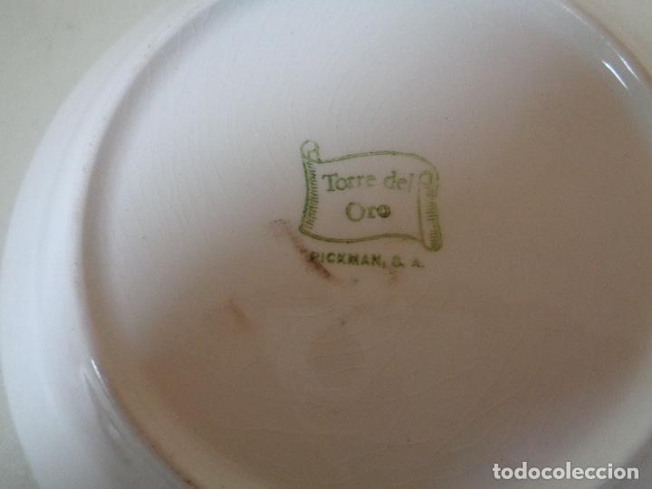 Antig&uuml;edades: plato porcelana Pickman - Foto 3