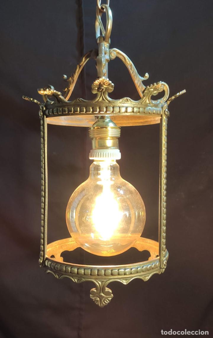Antig&uuml;edades: EXCELENTE LUZ, FAROL ,LAMPARA, DE BRONCE - Foto 1