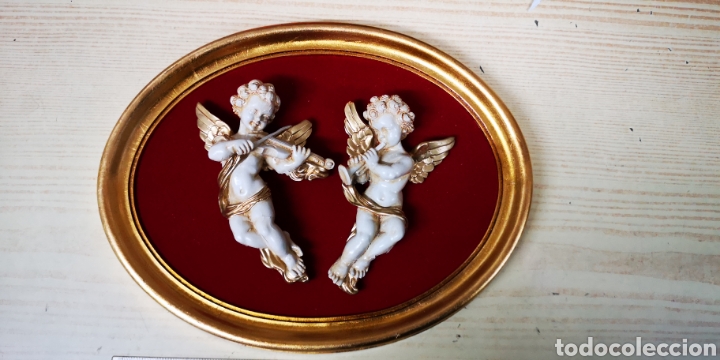 Antig&uuml;edades: Cuadro con figuras de Angeles a estrenar - Foto 2
