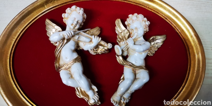 Antig&uuml;edades: Cuadro con figuras de Angeles a estrenar - Foto 1