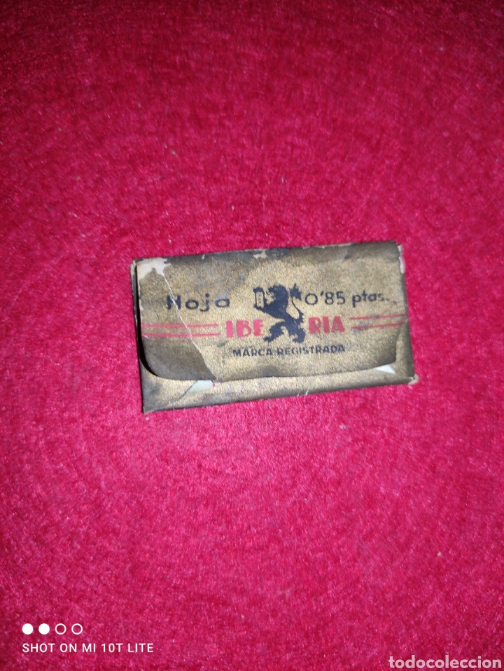 Antig&uuml;edades: Hoja de afeitar Iberia extra lujo