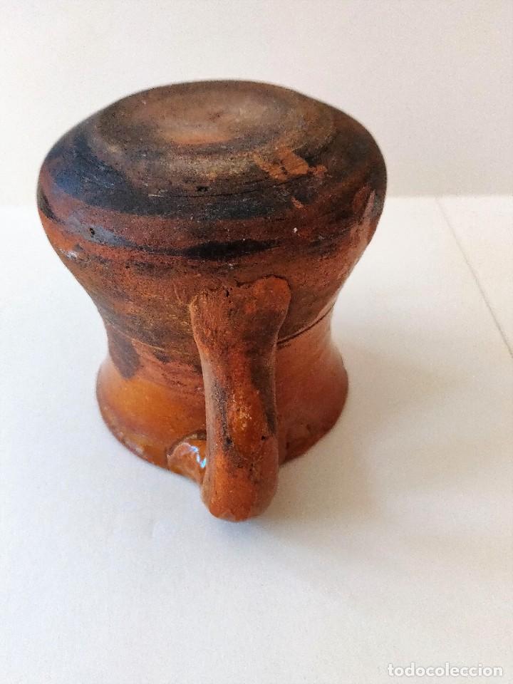 Antig&uuml;edades: Jarrita barro esmaltado - Foto 9