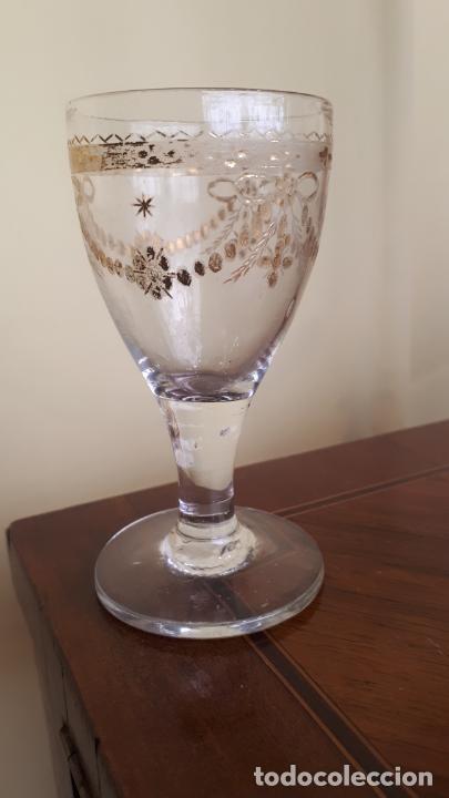 Antig&uuml;edades: Copa de cristal de la granja - Foto 3