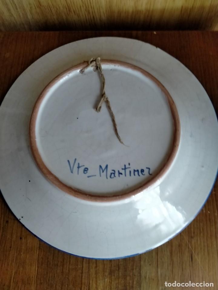 Antig&uuml;edades: PLATO DE CERAMIICA VTA. MART&Iacute;NEZ - Foto 2