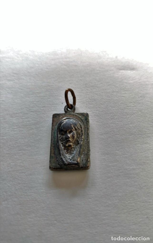 Antig&uuml;edades: Medalla Sagrado Corazon y Virgen - Foto 8