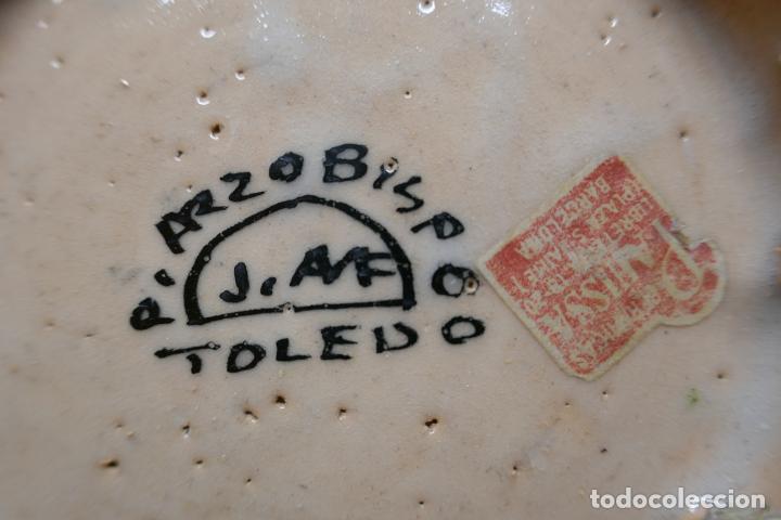Antigüedades: Plato ceramica - Puente Arzobispo ( Toledo ) 27,5 CM - Foto 7 - 253951125