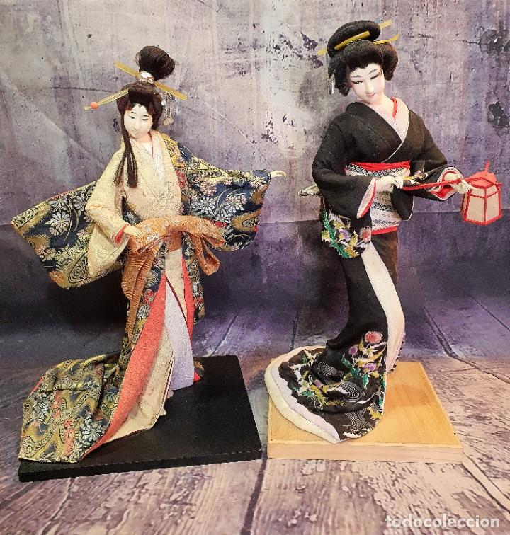 Antig&uuml;edades: PAREJA DE GEISHAS - Foto 1