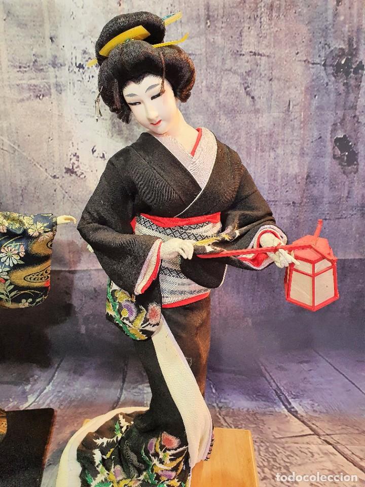 Antig&uuml;edades: PAREJA DE GEISHAS - Foto 3