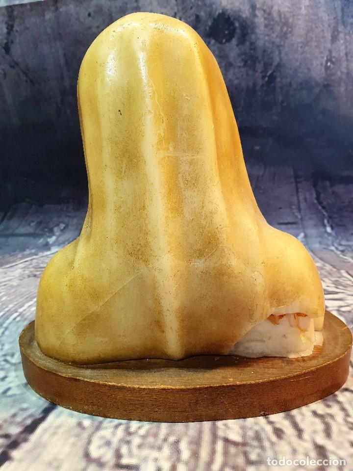 Antig&uuml;edades: ANTIGUO BUSTO ,VIRGEN EN CERA - Foto 3