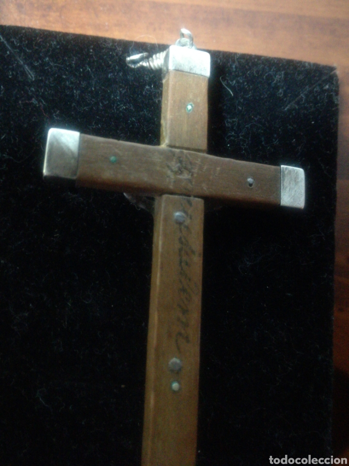Antig&uuml;edades: Cruz madera y plata - Foto 4
