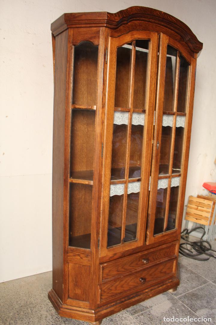 Antig&uuml;edades: vitrina en madera de roble - Foto 10