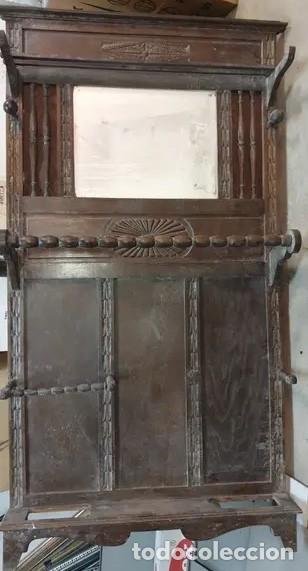 antiguo recibidor perchero modernista - Compra venta en todocoleccion